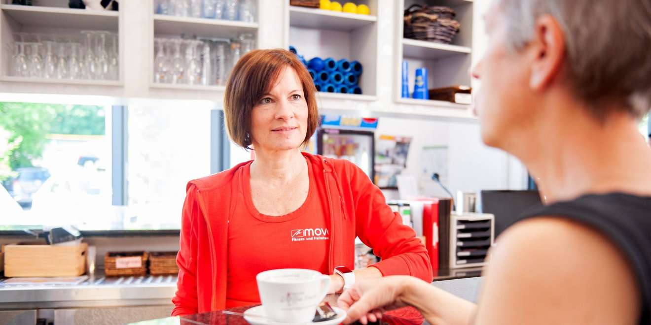 Service im Fitnesstudio